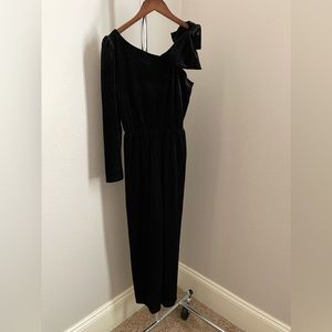 Zara 13/14 girls NWOT Asymmetrical Velvet Jumpsuit